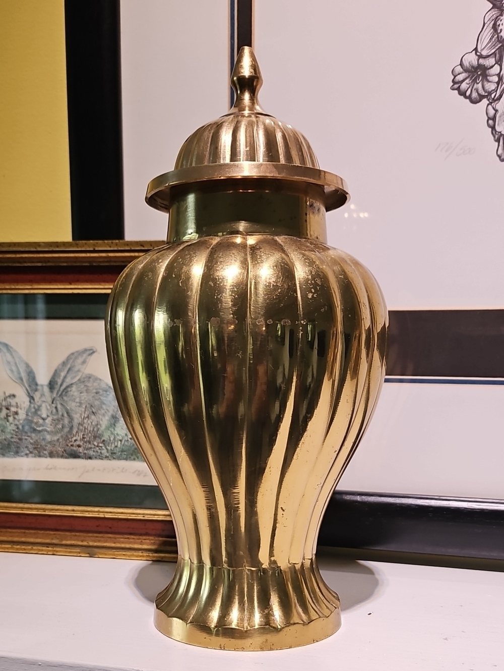 Solid Brass Urn - Heavy